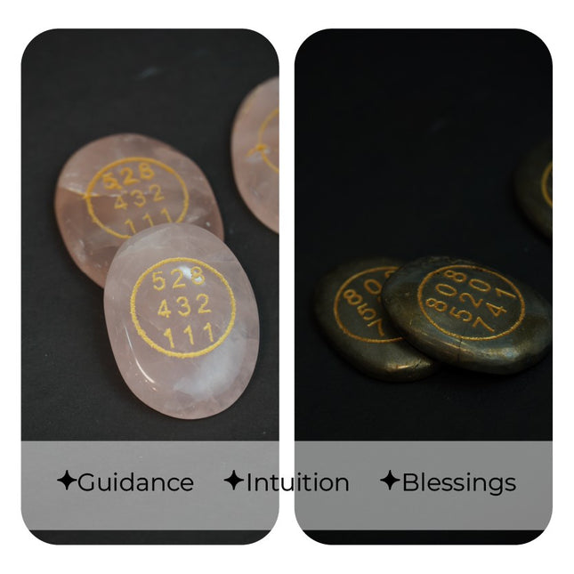 Pyrite + Rose Quartz Zibu Stone