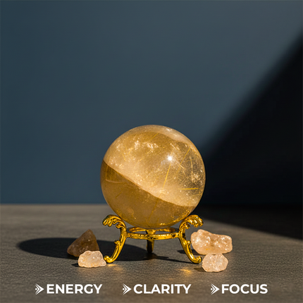 Golden Rutile Ball