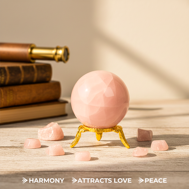 Rose Quartz Crystal Ball