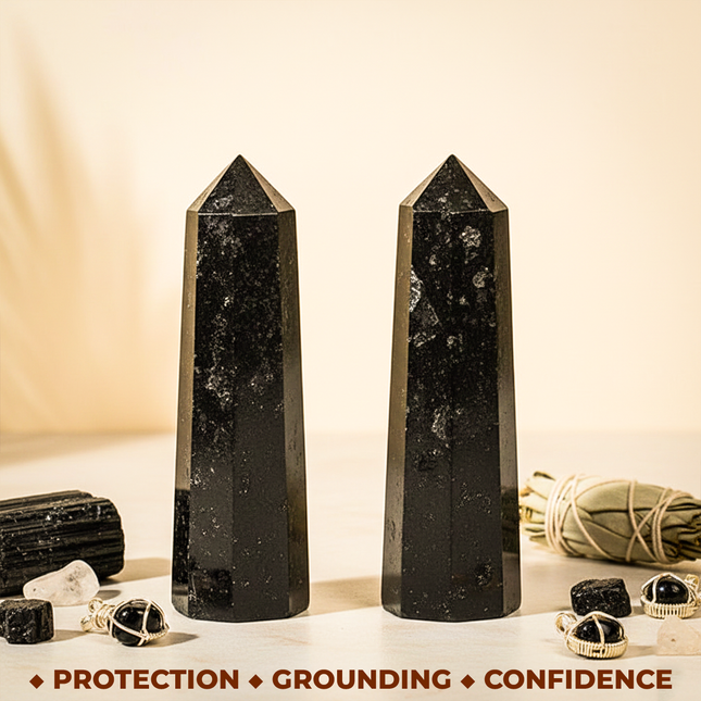 Black Tourmaline Healing Wand