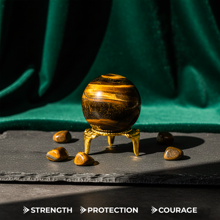 Tiger Eye Crystal Ball