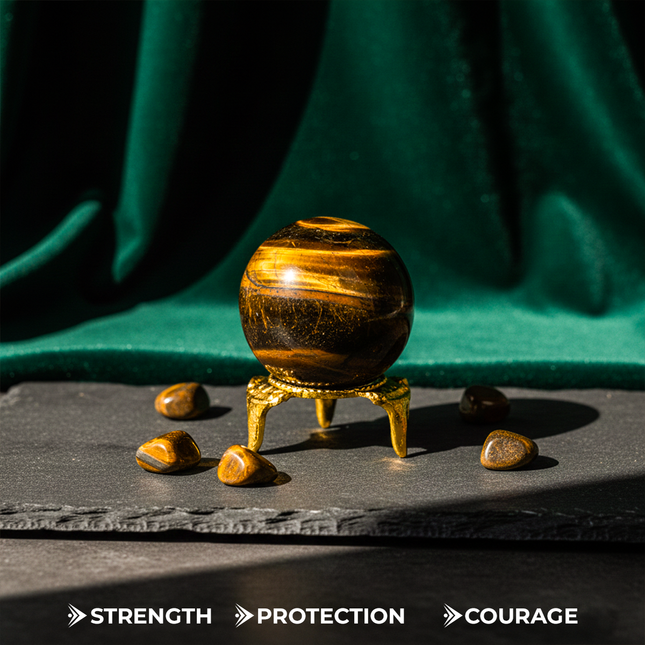 Tiger Eye Crystal Ball