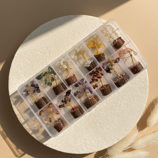 Mini Crystal Trees Set