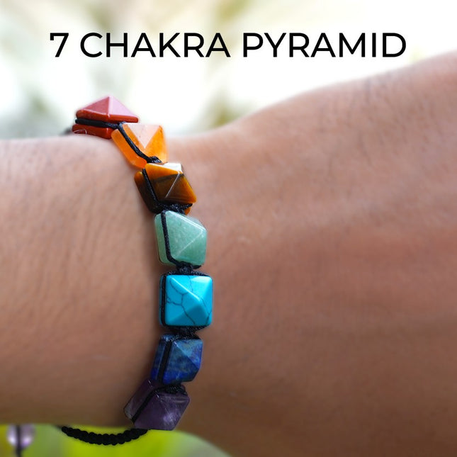🧿Pyramid Combination + 7 Chakra Healing Bracelet
