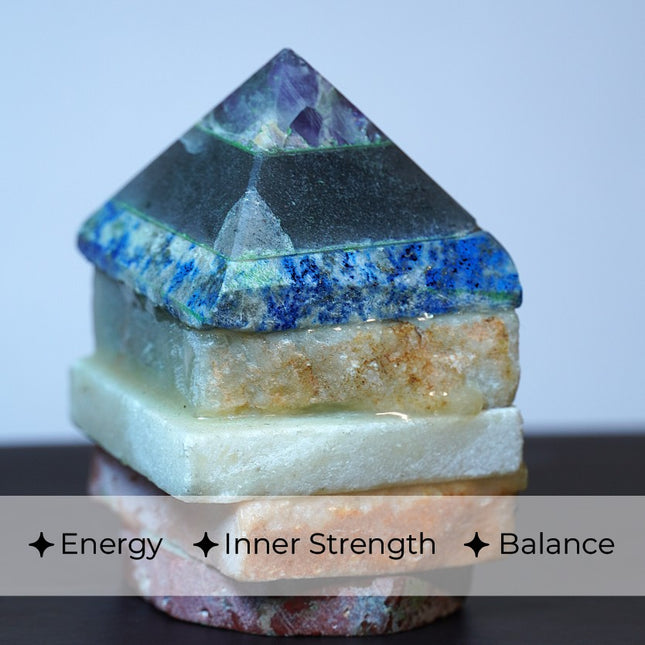 7 Chakra Raw Crystal Points