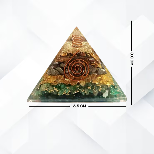 7 Horses Pyrite Frame with Money Magnet Pyramid Combo