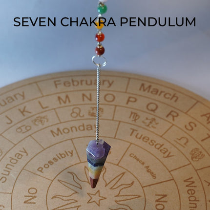 🌈 7 Chakra Crystal Pendulums