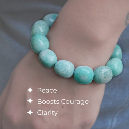 Amazonite Tumble Bracelet – Calm, Communication & Courage