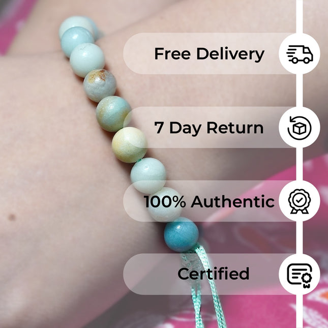 Amazonite Single Dori Bracelet – Embrace Tranquility, Balance &amp; Everyday Elegance