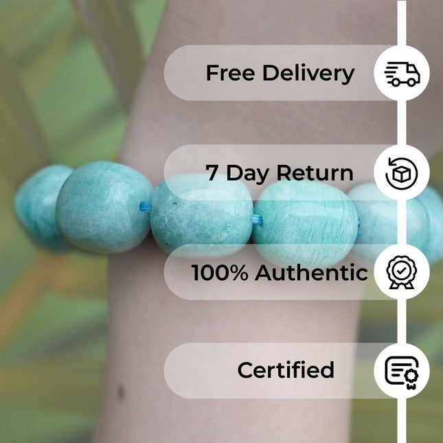 Amazonite Tumble Bracelet – Calm, Communication & Courage