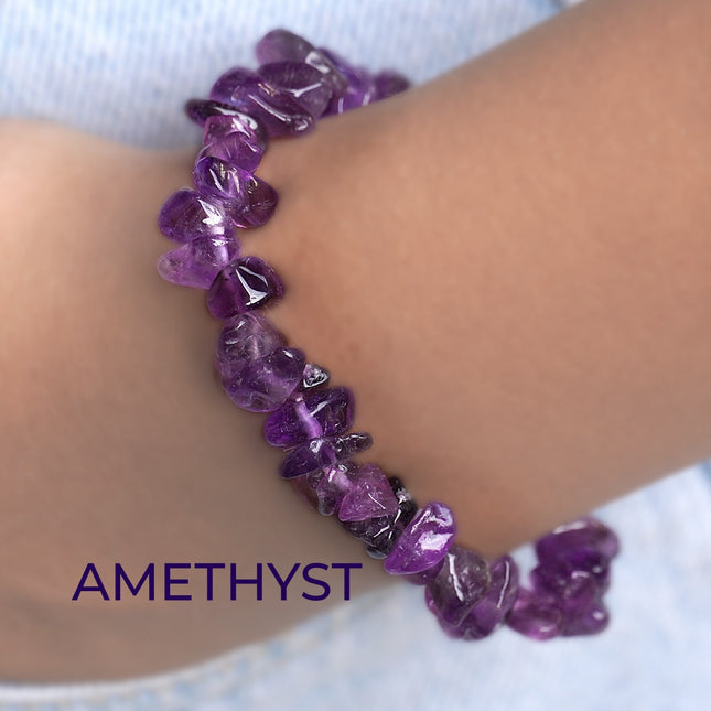 Amethyst Chips Bracelet
