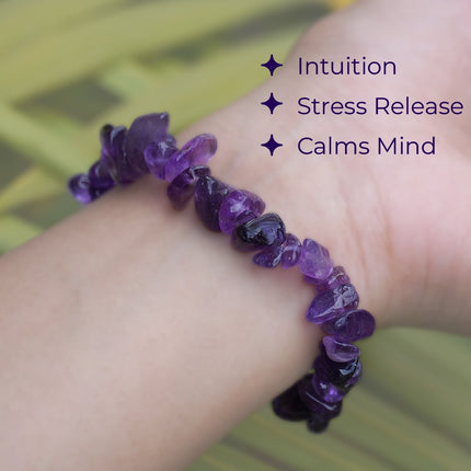 Amethyst Chips Bracelet