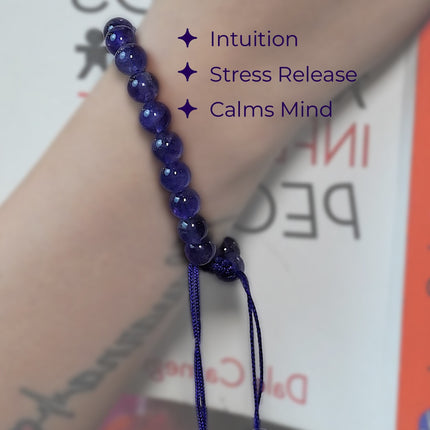 ✨ Amethyst Single Dori Bracelet – Elevate Intuition, Calm &amp; Spiritual Connection