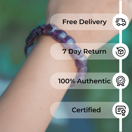 Amethyst Designer Beads Bracelet – Serenity | Intuition | Style