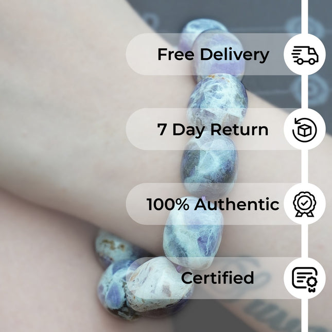 Amethyst Tumble Bracelet – Peace, Clarity &amp; Spiritual Balance