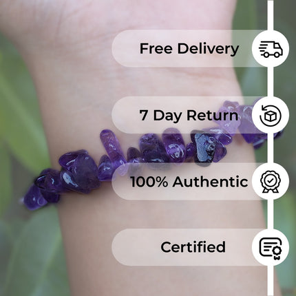 Amethyst Chips Bracelet