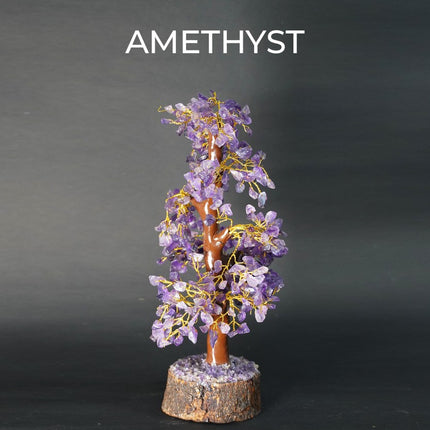 Amethyst Gemstone Tree - Handcrafted Crystal Tree of Wisdom and Tranquility