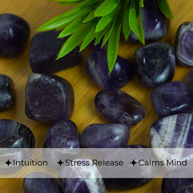 Natural Amethyst Tumble Stones