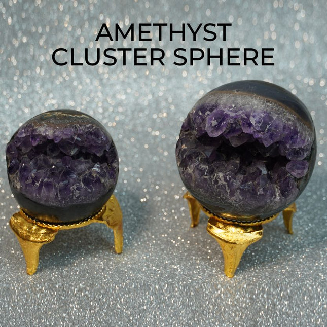 💜 Amethyst Cluster Sphere (Geothyst Sphere)