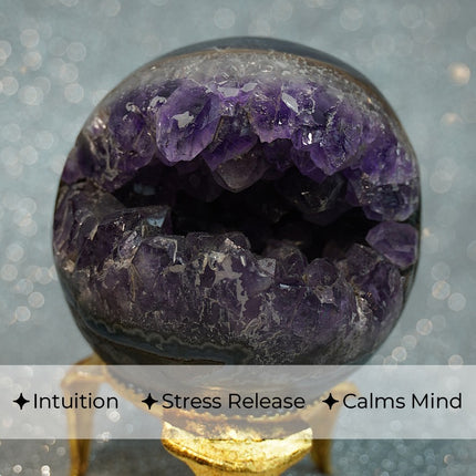 💜 Amethyst Cluster Sphere (Geothyst Sphere)