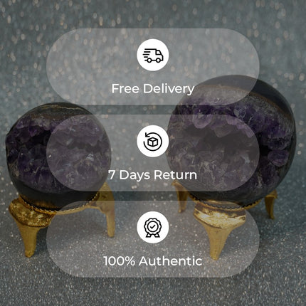 💜 Amethyst Cluster Sphere (Geothyst Sphere)