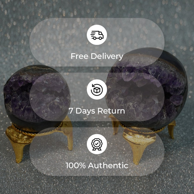 💜 Amethyst Cluster Sphere (Geothyst Sphere)