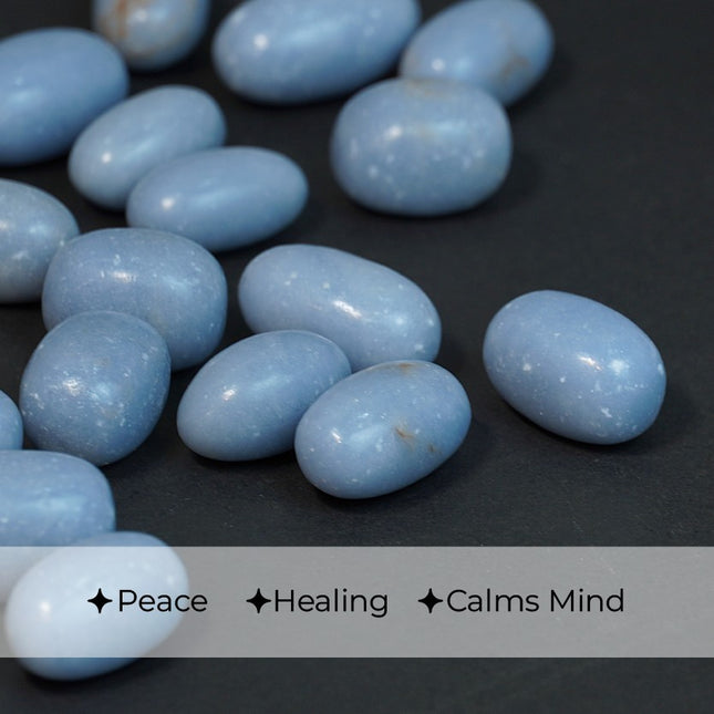 🌟 Angelite Star Tumble – Serenity • Angelic Connection • Inner Peace
