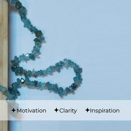 🌀 Natural Apatite Chips Mala (108 Beads)