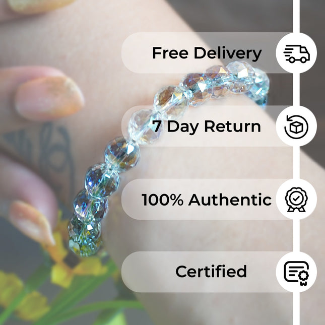 Aura Natural Diamond Cut Bracelet – Radiate Light, Elevate Energy