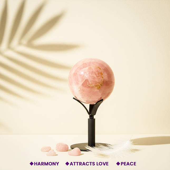 Rose Quartz Crystal 9.9 Kg Ball – Stone of Love, Harmony & Emotional Healing