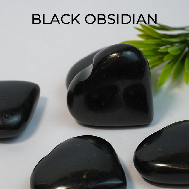 Black Obsidian "Big Heart" Stone