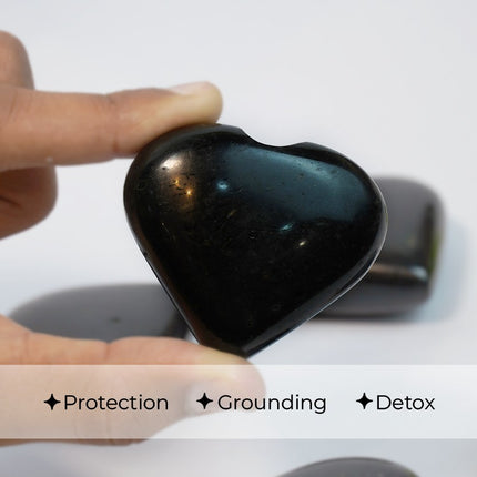 Black Obsidian "Big Heart" Stone