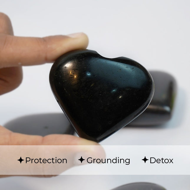Black Obsidian "Big Heart" Stone