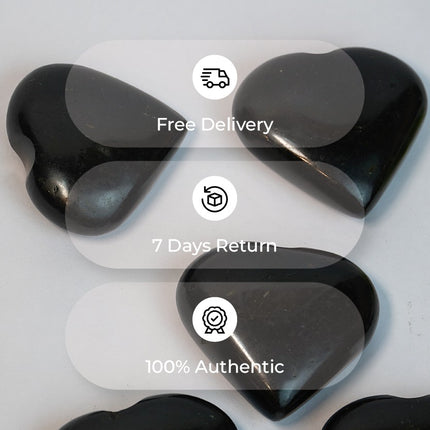 Black Obsidian "Big Heart" Stone