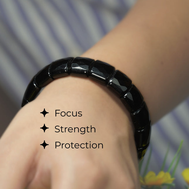 Black Onyx Designer Beads Bracelet – Strength | Protection | Style