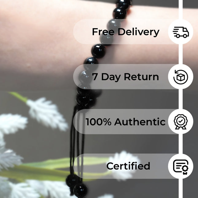 🖤 Black Onyx Single Dori Bracelet – Grounding Strength, Stylish Protection