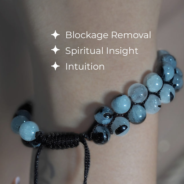 Black Rutile Double Dori Bracelet