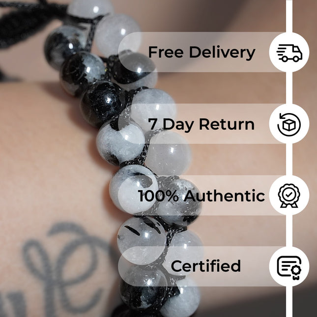 Black Rutile Double Dori Bracelet