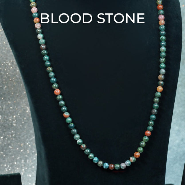 Bloodstone Jup Mala – Strength, Vitality & Spiritual Protection