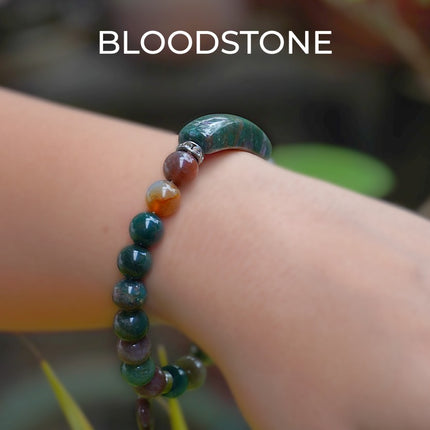 Designer Charm – Bloodstone Strength & Vitality Bracelet