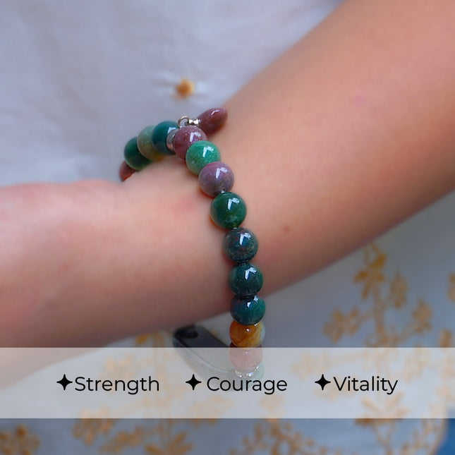 Designer Charm – Bloodstone Strength & Vitality Bracelet