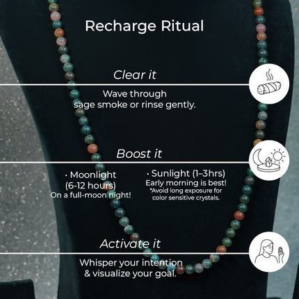 Bloodstone Jup Mala – Strength, Vitality & Spiritual Protection