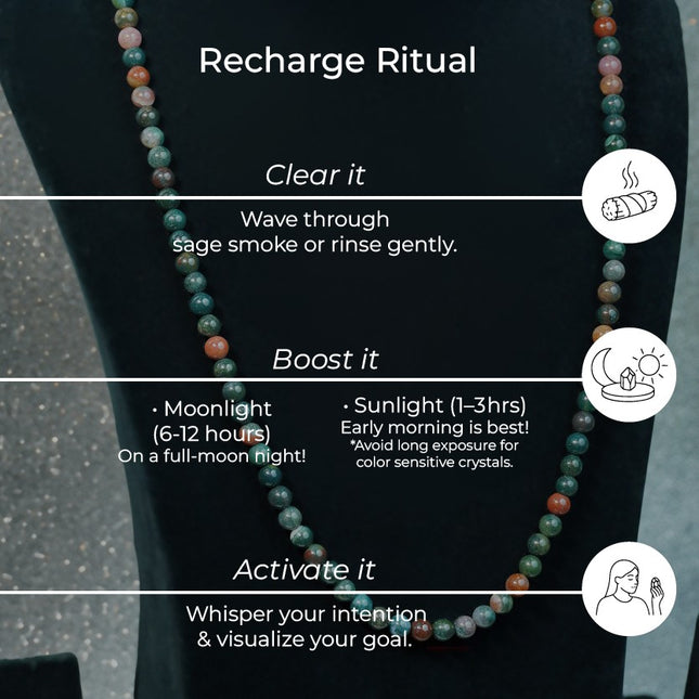 Bloodstone Jup Mala – Strength, Vitality & Spiritual Protection