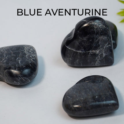 Blue Aventurine Big Heart Stone