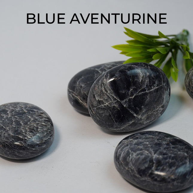 💙 Blue Aventurine Palm Stone