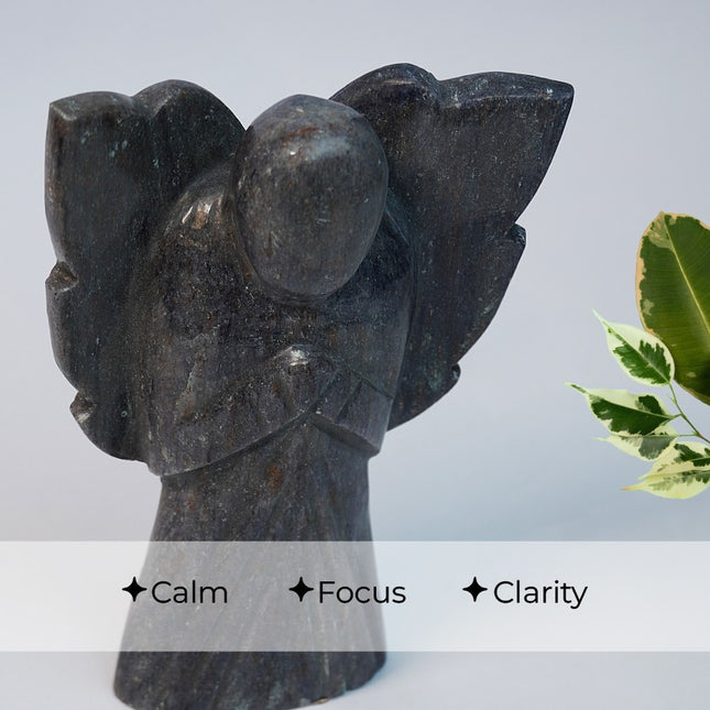 Blue Aventurine 6 Inch (690 GM) Angel – Hand-Carved Crystal Guardian of Clarity & Calm