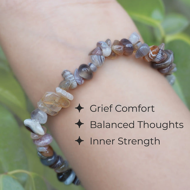 Botswana Agate Chips Bracelet