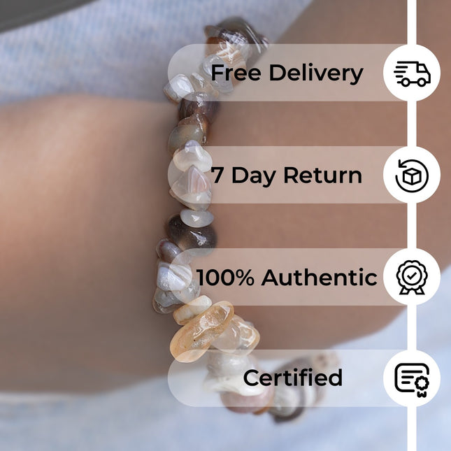 Botswana Agate Chips Bracelet
