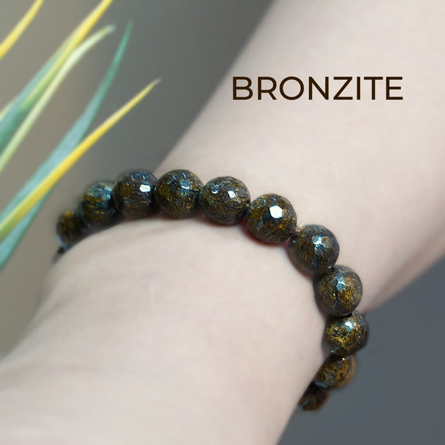 Bronzite Diamond Cut Bracelet