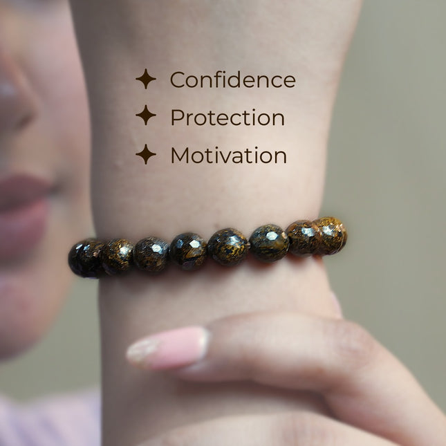Bronzite Diamond Cut Bracelet